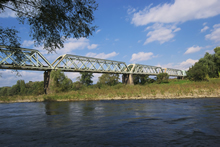 JR左沢線最上川橋梁の写真
