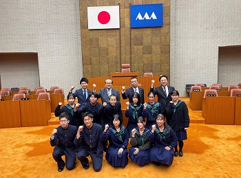 議場見学（集合写真）